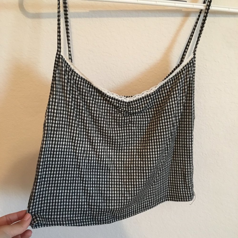 Forever 21 Tank Top Gingham Print Size L